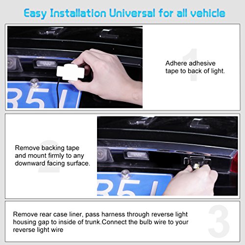 Auxiliary Reverse Light Bulb,Mini Universal Super Bright Backup Parking LED Light Lamp Waterproof, Backup camera Illumination for Truck Vehicle CAR
