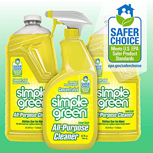 Simple Green All Purpose Cleaner Spray and Refill, Green, 3 Piece Set