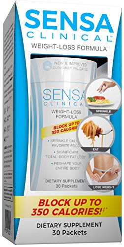 SENSA CLINICAL- Block up to 350 calories‡ with New and Improved Formula For Easy and Effective Weight Loss*, (30 packets)