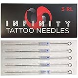 Infinity Tattoo Needles - 50 Pcs - 5RL - Disposable & Sterilized - 5 Round Liner
