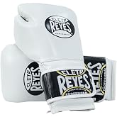 CLETO REYES Training Boxing Gloves, 16oz, with Hook and Loop Closure | Sparring and Heavy Punching Bags, Men and Women, MMA, Kickboxing, Muay Thai, White