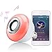 RAYWAY Bluetooth Speaker LED Light Bulb - 16 Multi Color Changing Music Bulb - Dimmable Wireless Colorful Mood Night Lamp - Men Women Gift for Party Kitchen Bedroom - E26 Base - Remote Control