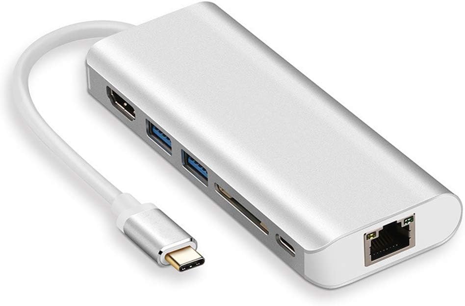 Ultimate 6in1 USB C Adapter Docking Hub, Type C