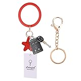 Wristlet Keychain Keyring Bracelet Bangle - Round