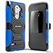 Evocel New Generation Series Phone Case Compatible with G3 Stylus (D690) with Belt Clip Holster and Kickstand, Blue