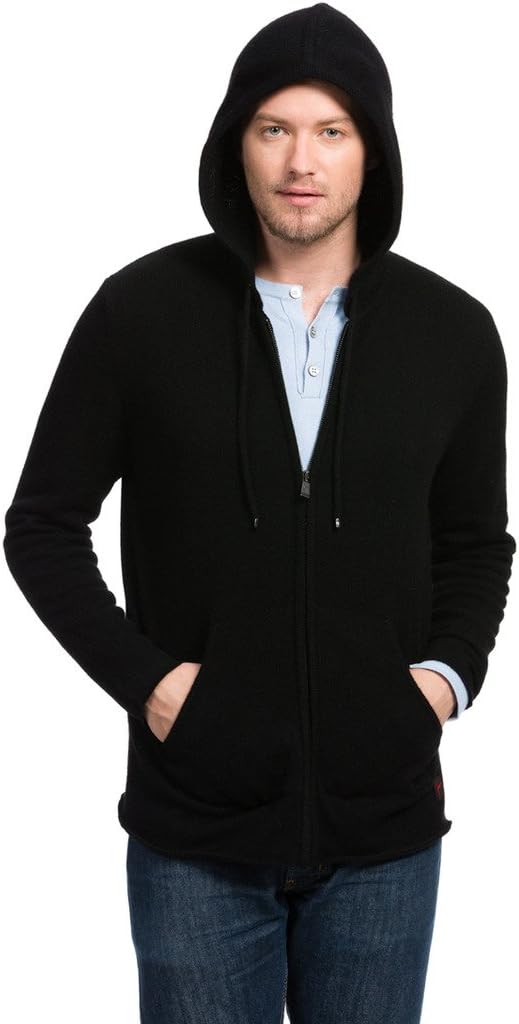 Citizen Cashmere Men’s Wool Hoodie - 100% Tibetan Yak Wool