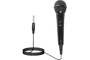 E I F E R Wired Dynamic Microphone with 6.5mm Plug and 2-Meter Cable for Karaoke and Performance