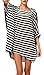 DQdq Sexy Women's Oversized Striped Beach Bikini Swimwear Cover-up