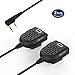 Two Way Radio Speaker Mic,Shoulder Mic For Baofeng Walkie Talkie Huctec Retevis Kenwood TYT HYT Puxing Remote Radios,Black (2 Pack)