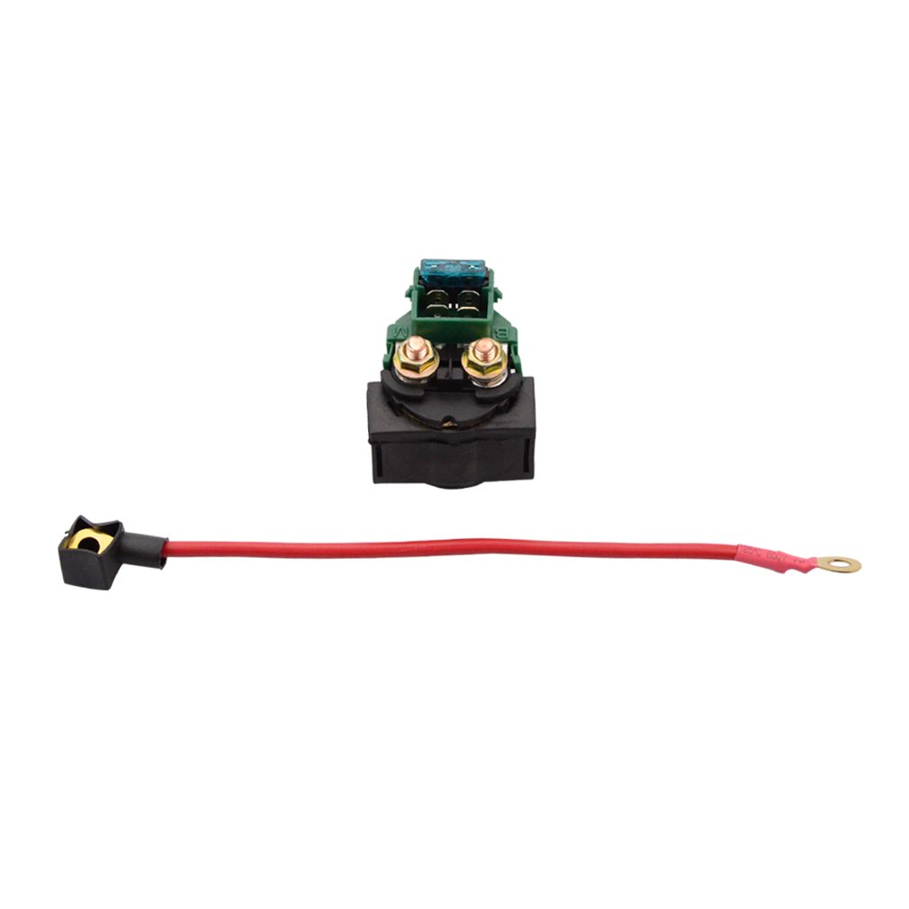 GOOFIT Starter Relay Solenoid with Fuse Replacement for Helix CN250 Elite CH250 Baja Hammerhead 250 ATV Go Kart Scooter