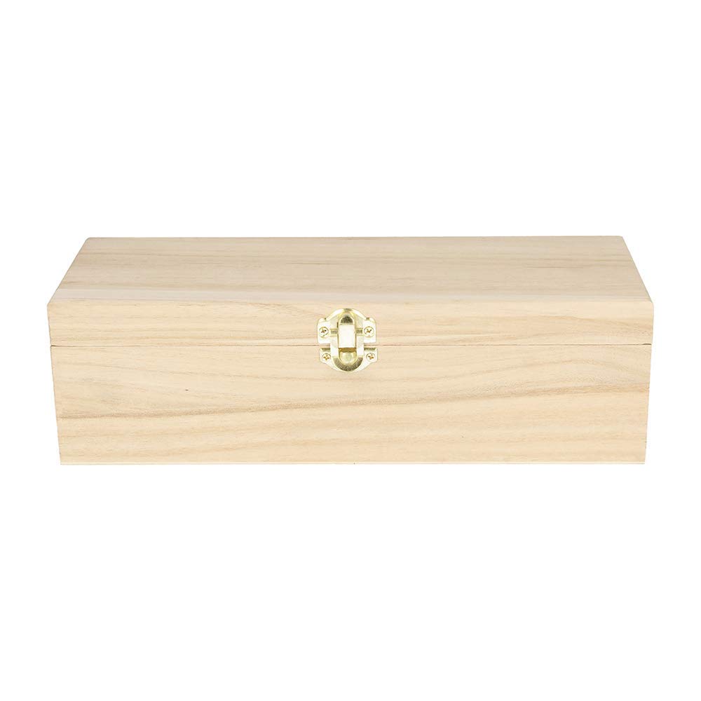 Artemio Wooden Tea Box with 4 Cases, 20 x 14 x 8cm, Beige