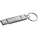 Swiss+Tech ST10629 Personal Care Multitool with Nail Clippers File Cleaner for Keychain, Stainless Steel