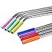 16 Pack Silicone Tips Reusable Straws Silicone Covers BPA Free FDA Approved Diameter 0.24