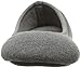 Isotoner Women’s Heathered Jersey Jillian Ballerina Slippers, Dark Charcoal, Large/8-9 M US