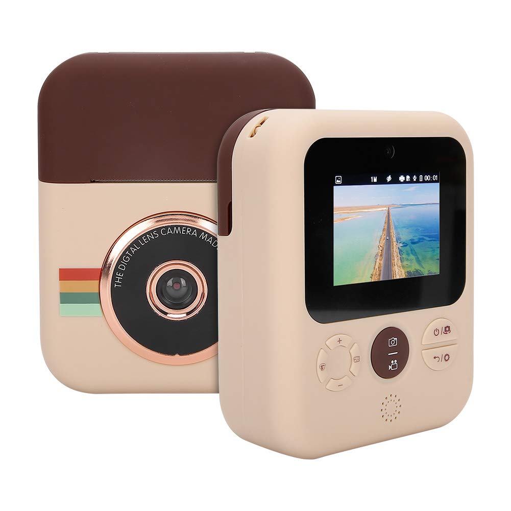 Vipxyc Mini Gift Print Camera - 12MP HD Instant Camera with IPS Screen, DIY Graffiti Prints, 1500mAh Battery