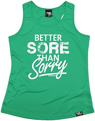 Women's Personal Best - Better Sore Than Sorry Girlie Training Vest Casual Funny Jogging Running Tank