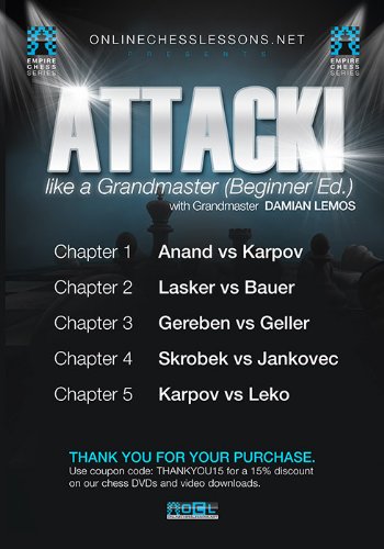 How to Attack Like a Grandmaster - EMPIRE CHESS Chess DVD