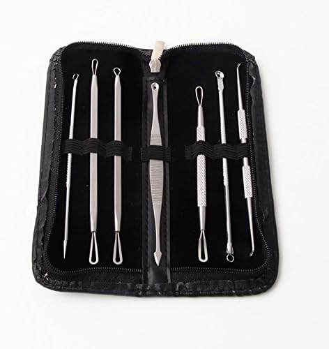 Yamde Blackhead &amp; Blemish Remover Kit Acne Treatment 7 Professional Surgical Extractors Instruments Easily Cure Pimples, Blackheads Comedowns Acne And Facial Impurities Safe To use