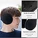 mysuntown Earmuffs Foldable and Adjustable Ear Warmers for Women and Men, Classic Soft Polar Fleece Stylish Winter Behind-the-Head Ear Protection
