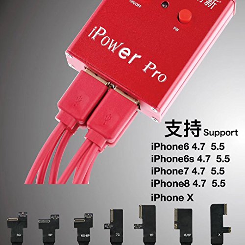 VIPFIX Multi-Function Phone Power Current Test Cable DC Power Supply Test Cable with Switch ON/Off Button for iPhone 8 8P X 7P 7 6SP 6S 6P 6