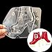 WYD Cute Ladies Boots Shoes Fondant Chocolate Candy Mold 3D Chocolate Jelly Cake Molds for DIY Home Baking Tool
