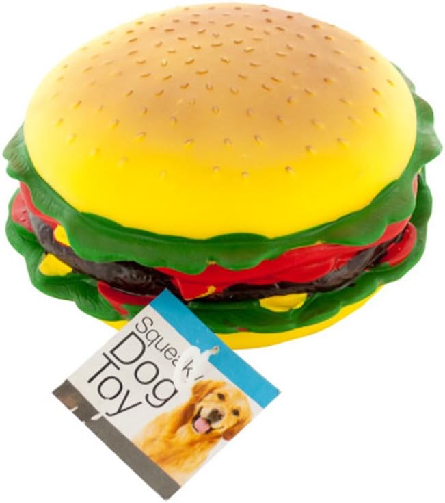 cheeseburger dog toy