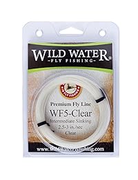Wild Pesca con Mosca de agua Peso 5 Transparente Adelante Intermedio Fly Line