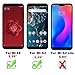 (2 Pack) Beukei Compatible Xiaomi Mi A2 and Xiaomi Mi 6X Screen Protector Tempered Glass, Full Screen Coverage, Touch Sensitive,Case Friendly, 9H Hardness