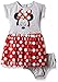 Disney Baby Girls' Minnie Mouse Knit Dress Set, Multi/Red, 0-3 Months (Pack of 2)