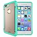 Ostart iPhone7 Case,Slim Fit Flexible Rubber Back Cover Fused TPU Bumper Case for iPhone7 (Green)