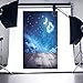 SCASTOE Moon Star with Wood Floor Background Photography Backdrop Studio Photo Props