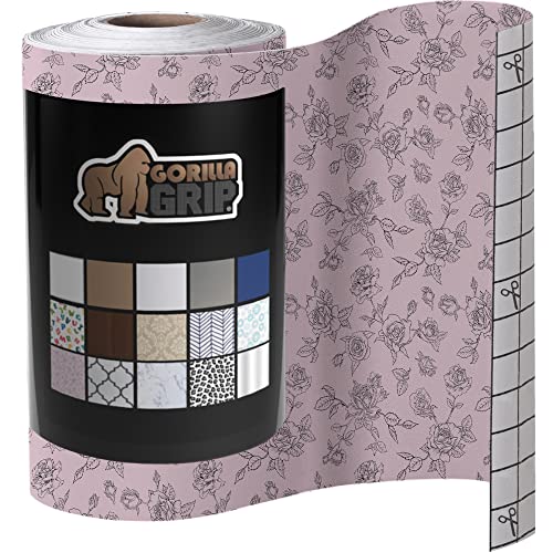 Gorilla Grip Peel and Stick Adhesive Removable Liner for Books, Drawers