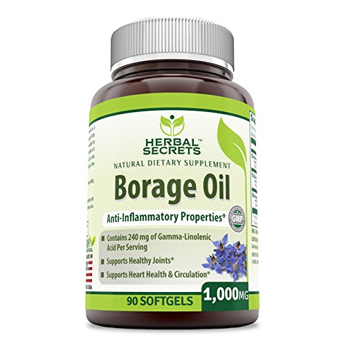 Herbal Secrets Borage Oil 1000 Mg 90 Soft Gels