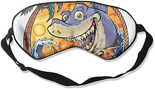 Ming Horse Adult Children Unisex Shark Surfing Vacation Eyeshade Sleep Mask Eye Mask