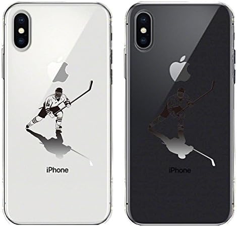 iPhoneX Transparent soft Case Anti-Scratch Clear Ice Hockey 1