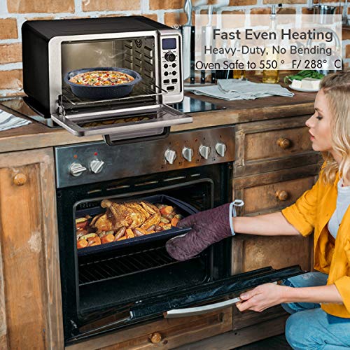 CUSIBOX Nonstick Bakeware Set, 6-Pieces Set, Stylish and versatile Bakeware Set, Black - Thumbnail 5