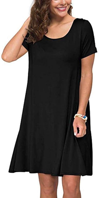 plain black t shirt dress