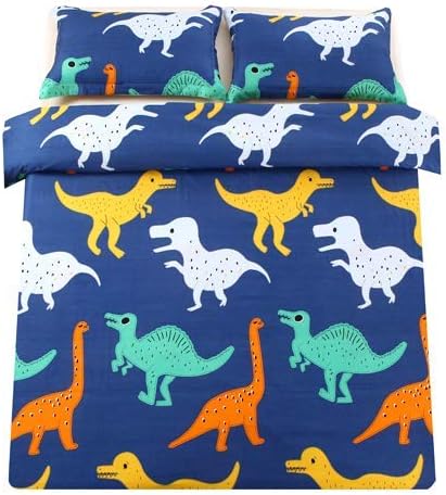 Amazon Com Sandyshow 2pc Dinosaur Bedding For Kids Twin Duvet