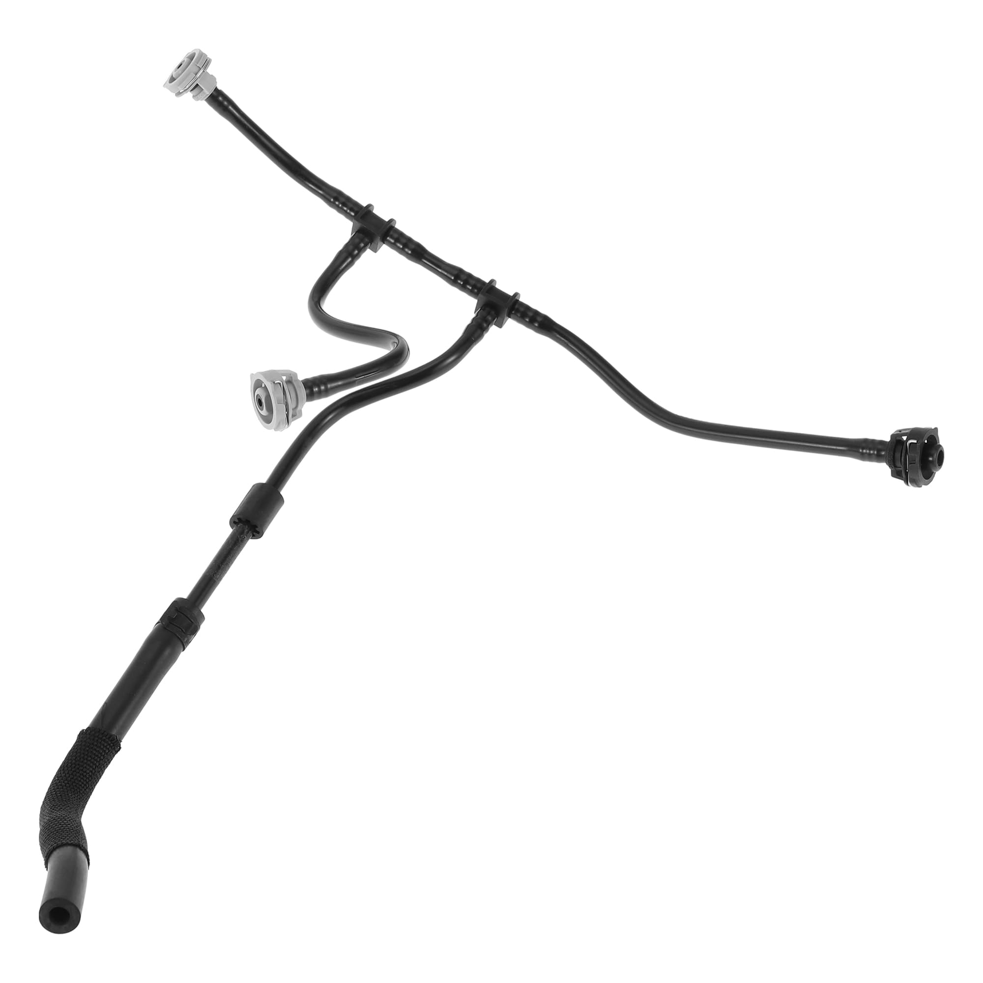 Photo 1 of Hihaha No.8K0121081BK Radiator Overflow Hose for Audi A4 S4 S5 Allroad Quattro Engine Coolant Expansion Tank Hose Good Sealing Rubber 1 Pc Black