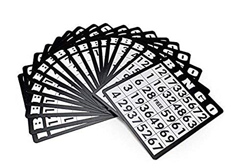 Shopefied Classic Bingo Game Set - 18 Cards 75 Balls Metal Cage Chips