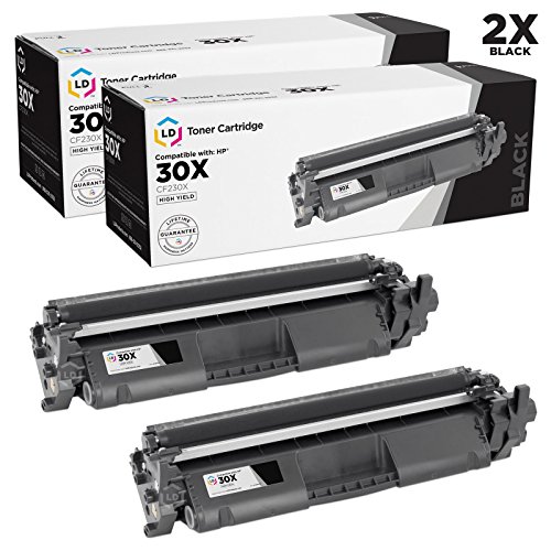 LD Compatible Toner Cartridge Replacements for HP 30X CF230X High Yield (Black, 2-Pack)