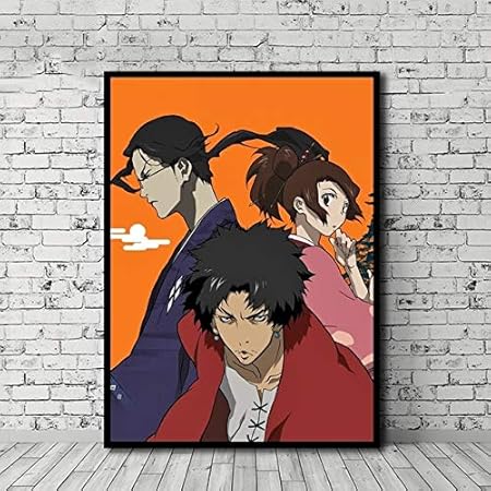 Size Zamtac Anime Samurai Champloo Poster Canvas Painting Print Size Zamtac Anime Samurai Champloo Poster Canvas Painting Print