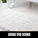 MAYSHINE Plush Shaggy Chenille Bath Mat | Extra Soft, Super Absorbent, Non-Slip Bathroom Rug | Fluffy Microfiber, Area Rug Sets for Bathroom Floor, Kitchen, Living Room | 39