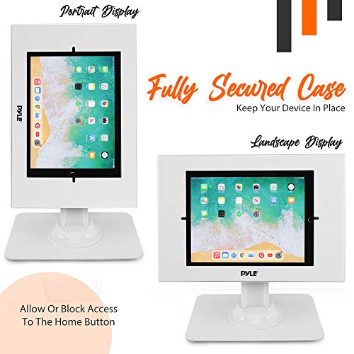 Pyle Anti Theft Tablet Security Stand Table Mount Desktop Ipad Kiosk