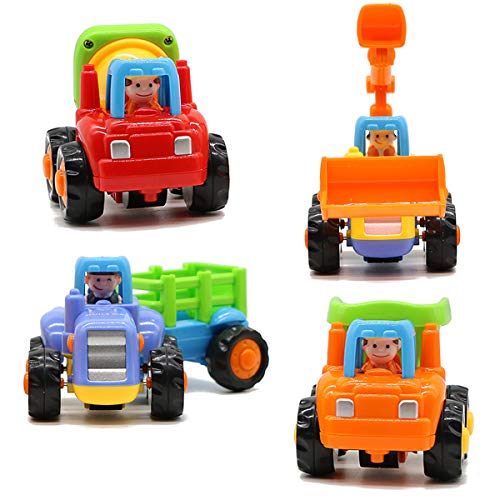 Motrent Baby Toddlers Push and Go Friction Powered Car Toys for Boys Girls 18 Months up (4 Play Vehicles: Tractor, Bulldozer, Mixer Truck and Dumper) Motrent Baby Toddlers Push and Go Friction Powered Car Toys for Boys Girls 18 Months up (4 Play Vehicles: Tractor, Bulldozer, Mixer Truck and Dumper)