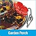 Nature's Way Bird Products GHF5 Hand Blown Garden Top Fill Hummingbird Feeder, 16 oz Capacity, Molten