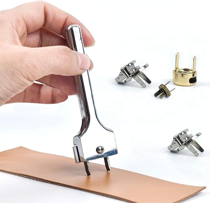 Adjustable Fork Puncher Prong Hole Punch Tool