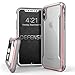 Raptic Shield, Compatible with Apple iPhone X/Xs (Formerly Defense Shield) - Military Grade Drop Tested, Anodized Aluminum, TPU, and Polycarbonate Protective Case for Apple iPhone X/Xs, Rose Gold