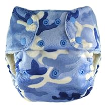 Blueberry Minky Diaper Snaps