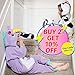Emolly Fashion Kids Animal Unicorn Pajama Onesie - Soft and Comfortable with Pockets (8, Purp) Purple